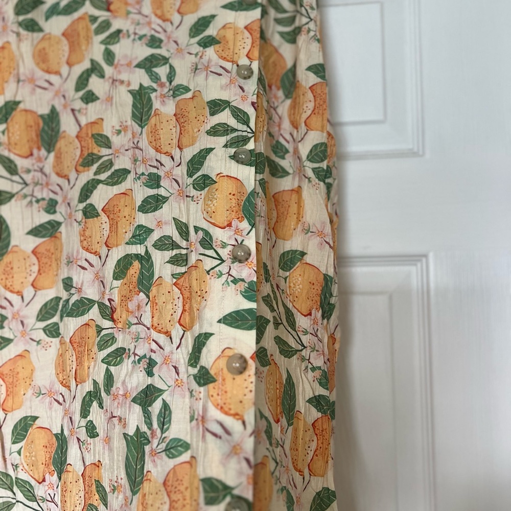 Polagram Citrus and Floral Maxi Skirt - Picture 4 of 7